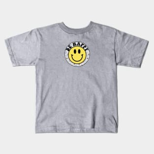 Be Happy Smiley Face Kids T-Shirt